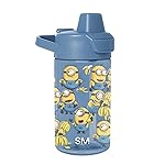 Simple Modern Minions Despicable Me Kids Tritan Plastic Summit Water Bottle | 12 oz BPA-Free Cup with Covered Leak Proof Straw Lid for Boys, Girls, Toddlers | Unite