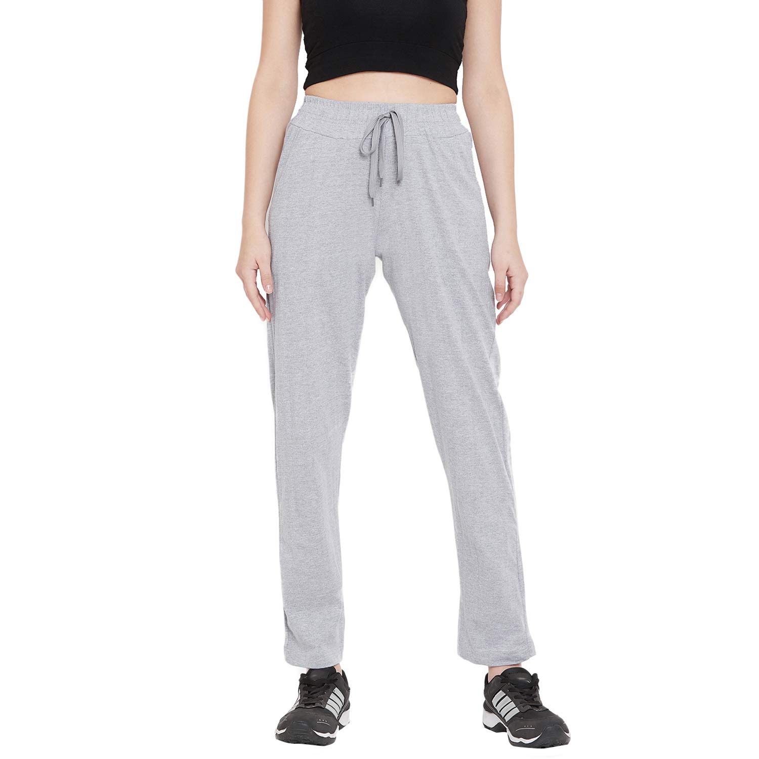 stylestone Women's Light Grey Cotton Track Pants (5030LGTrak34)-picture-21