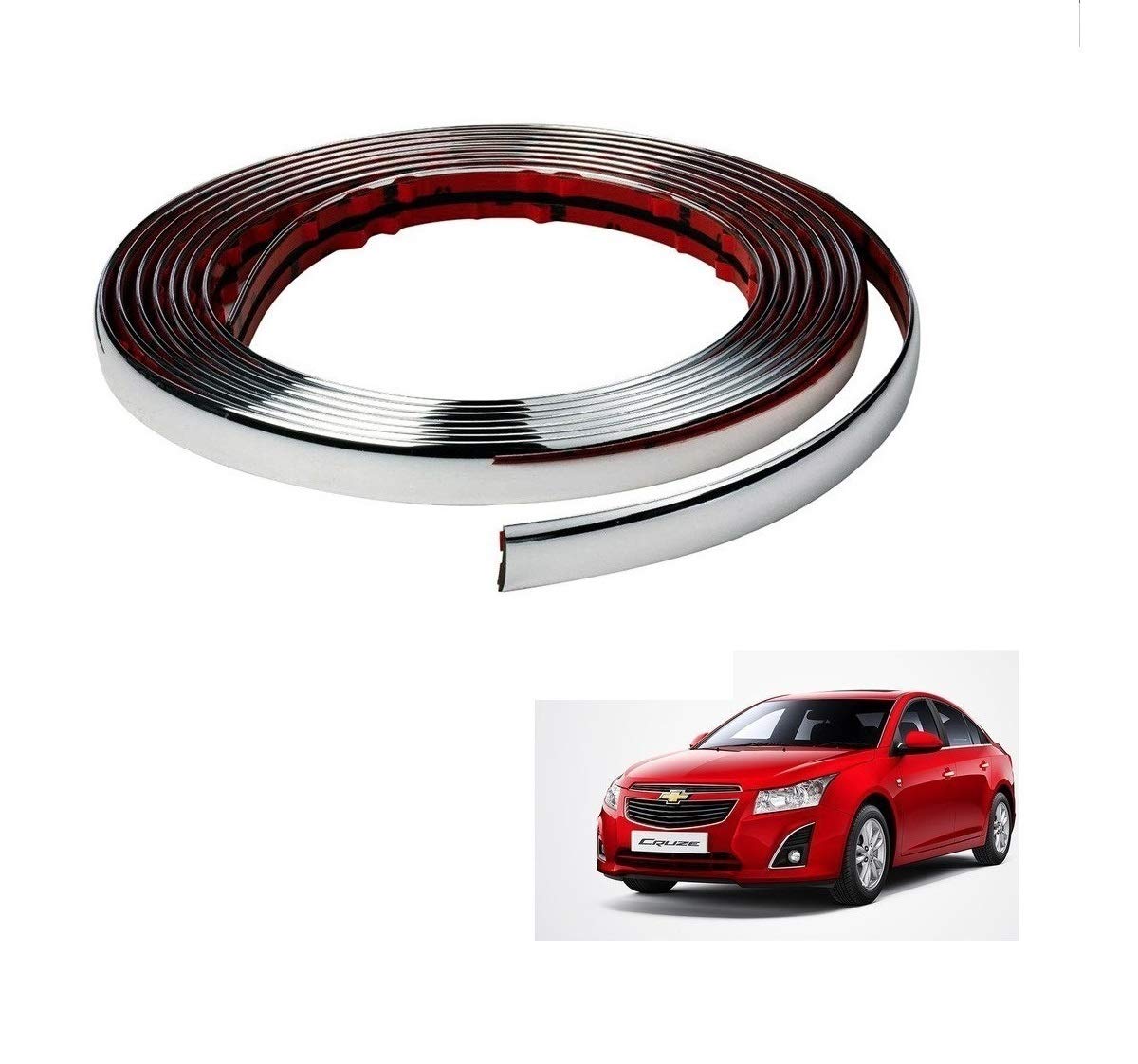 Kozdiko Car Side Window Chrome Beading Roll 14MM 20 Mtr for Chevrolet Cruze