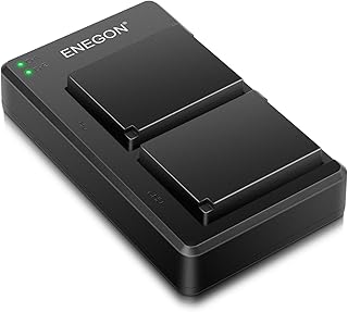 ENEGON NP-W126 Battery (2-Pack) and Smart Dual Charger for Fujifilm NP-W126S NP-W126 and Fuji FinePix HS30EXR HS35EXR HS50EXR X-A1 X-E1 X-E2 X-E3 X-M1 X-Pro1 X-T1 X-T3 X-T30 and More Cameras