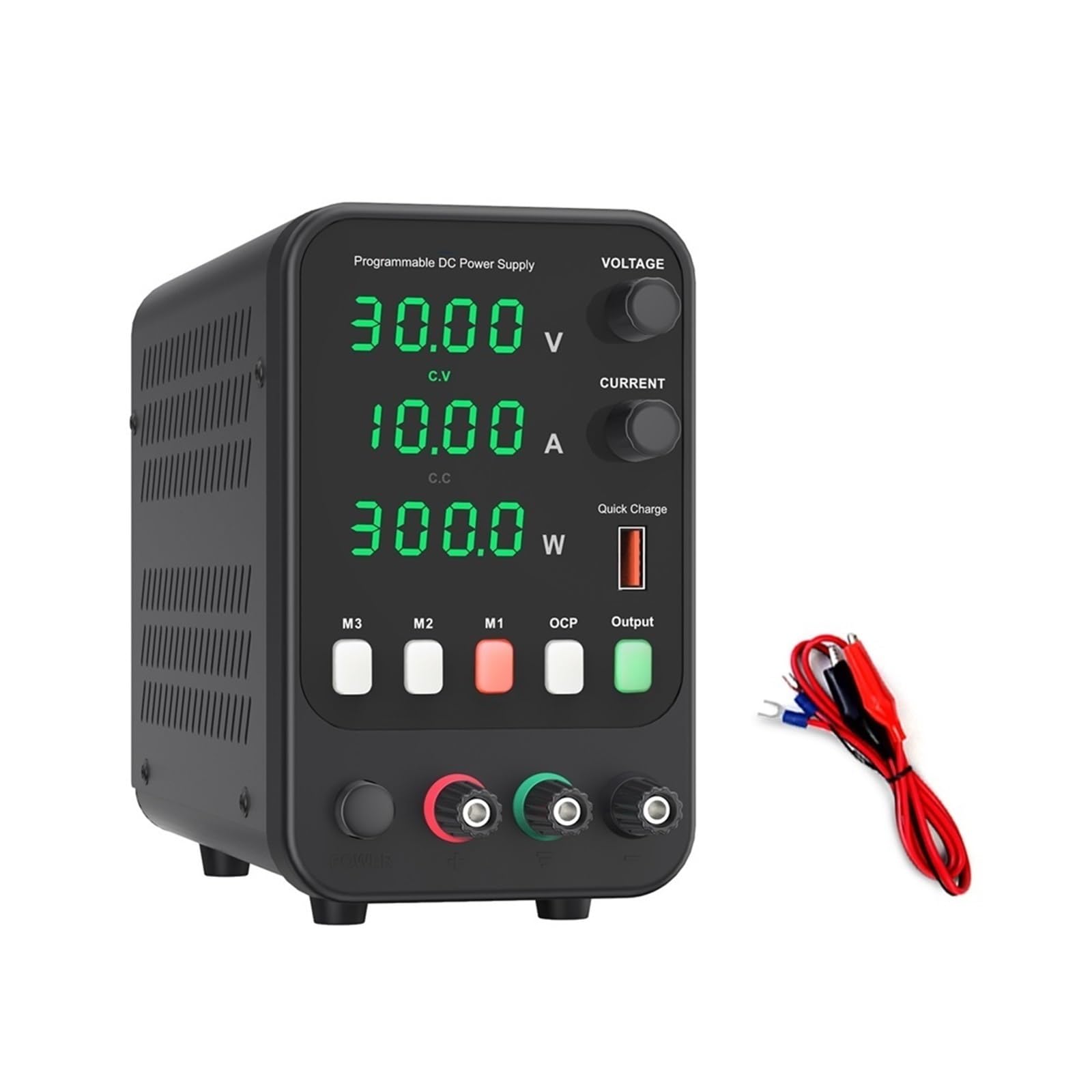 Alimentation laboratoire CC réglable 30V 10A DELURA à mémoire