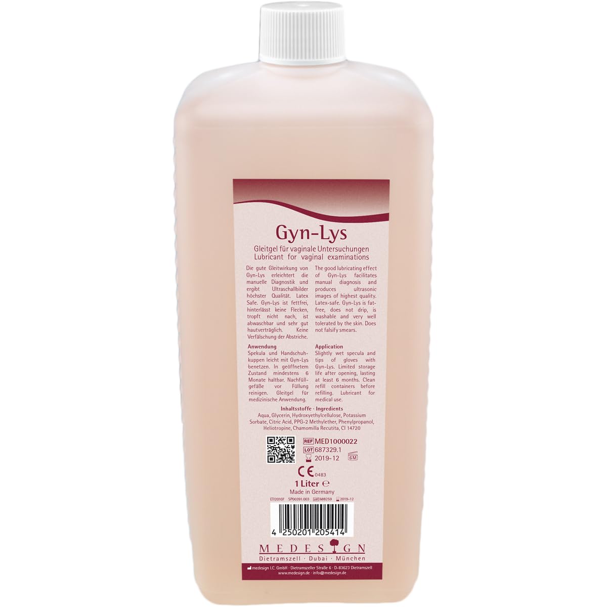 medesign I.C. Gyn-Lys Gleitgel, 1 L : Amazon.de: Drogerie & Krperpflege
