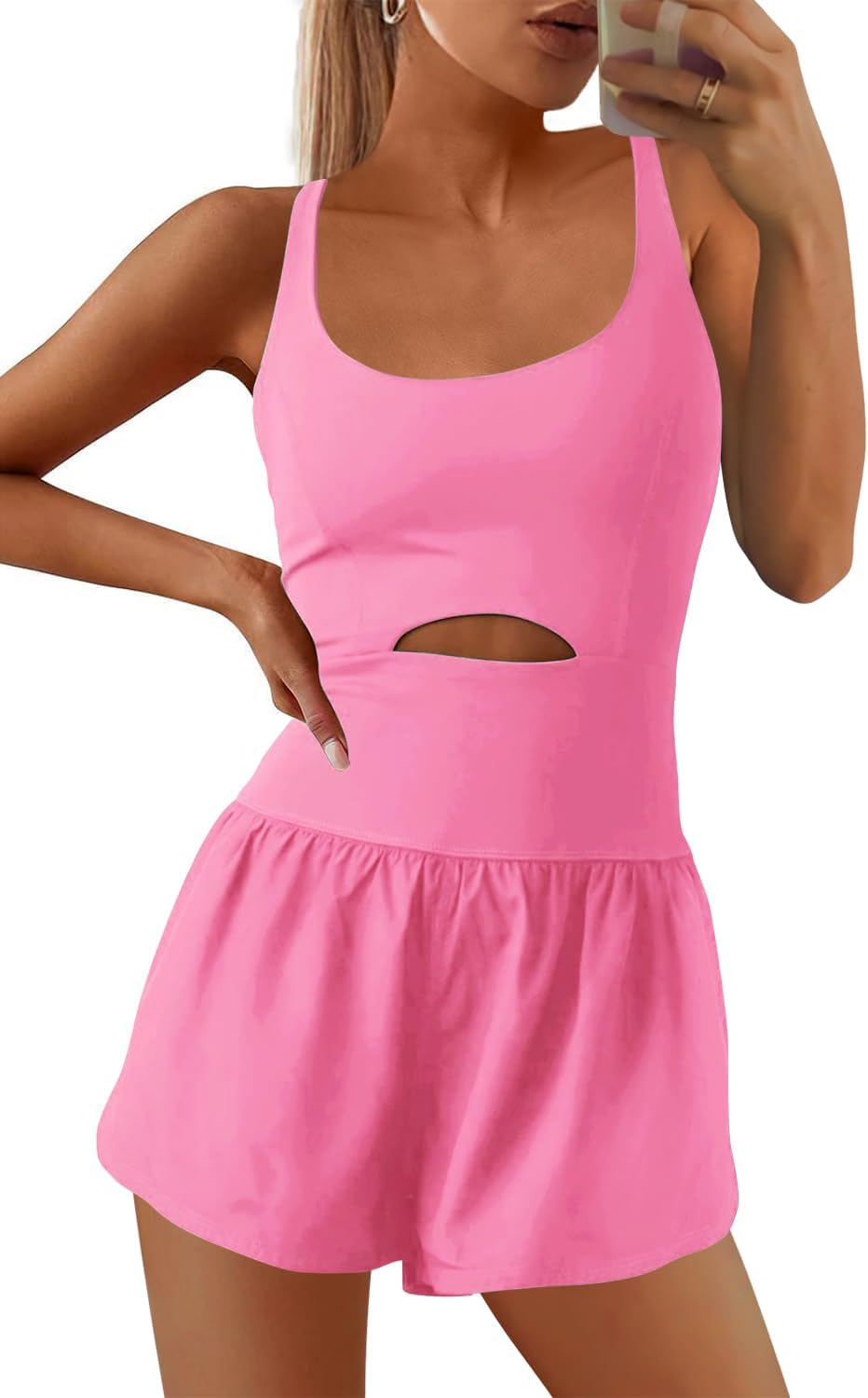 SENSERISE Womens Workout Rompers Athletic Romper Running Onesie One Piece Exercise Jumpsuits Gym Yoga Outfits