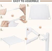 Vista 6 de STORAGE MANIAC Estante para Secar Suéteres, Estante de Secar Ropa de Malla, Estante de Secar Ropa de lavandería Apilable, Secador Plano