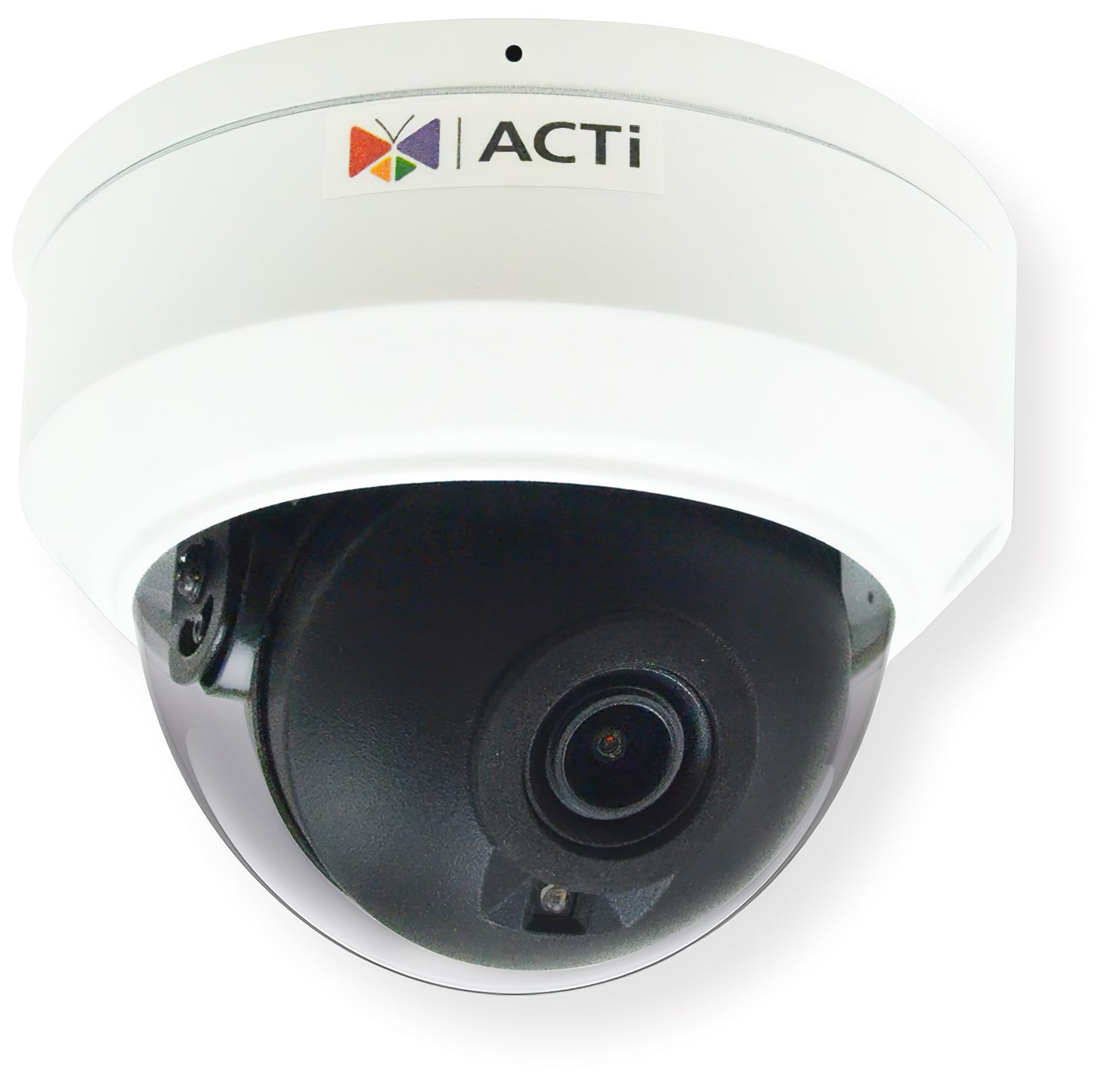 ACTi Z714 Outdoor Mini Dome Camera, White; WDR; SLLS; Fixed Lens; 8MP 1/2.7