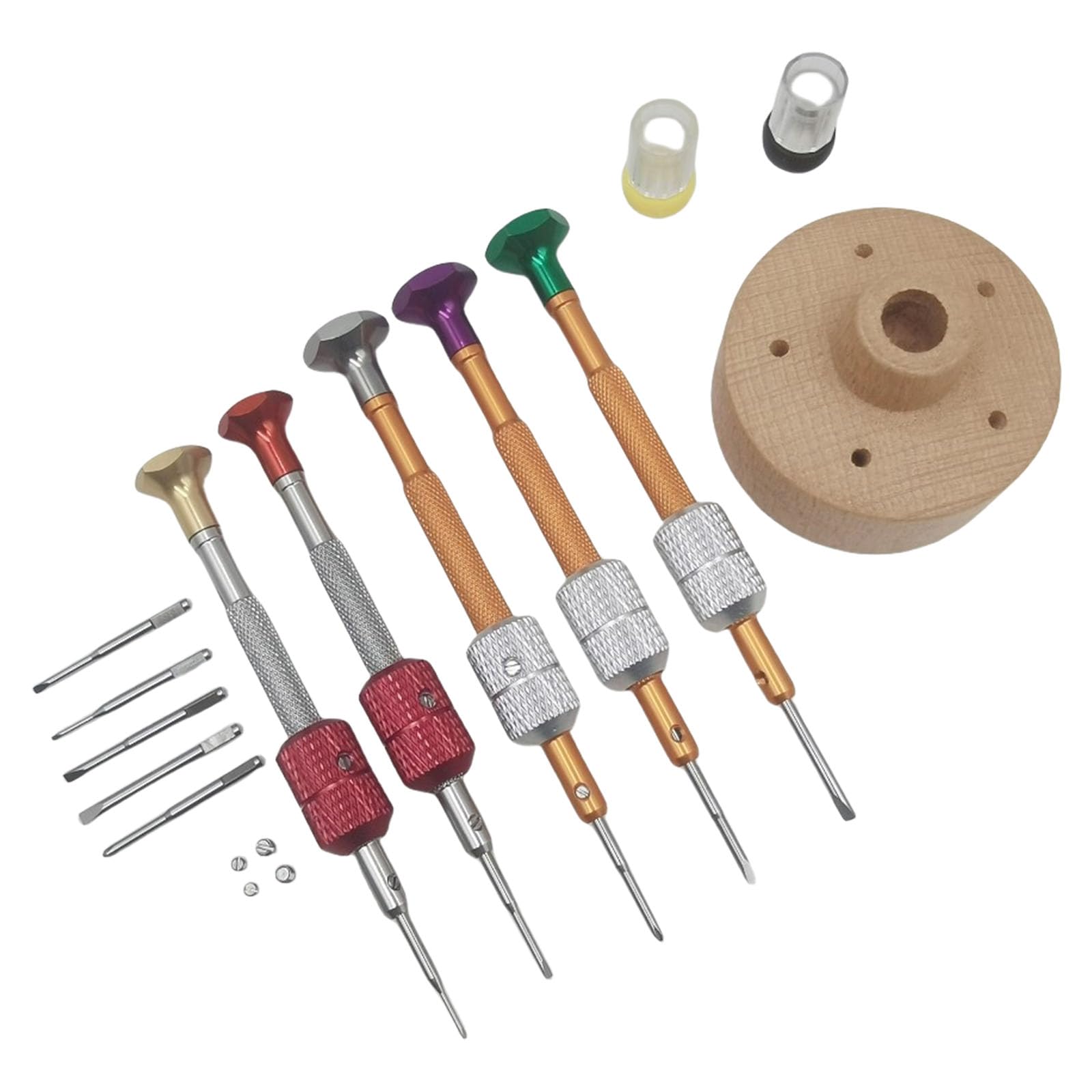 Tsophreniq Section B 5Pcs Screwdriver Set Set For Watch Repair Eyeglasses Jewelry Work Electronics Professional Watch Tools