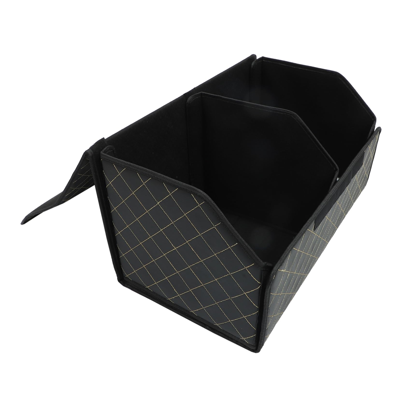 Boîte de rangement de coffre en cuir PU IMIKEYA pliable et élégante