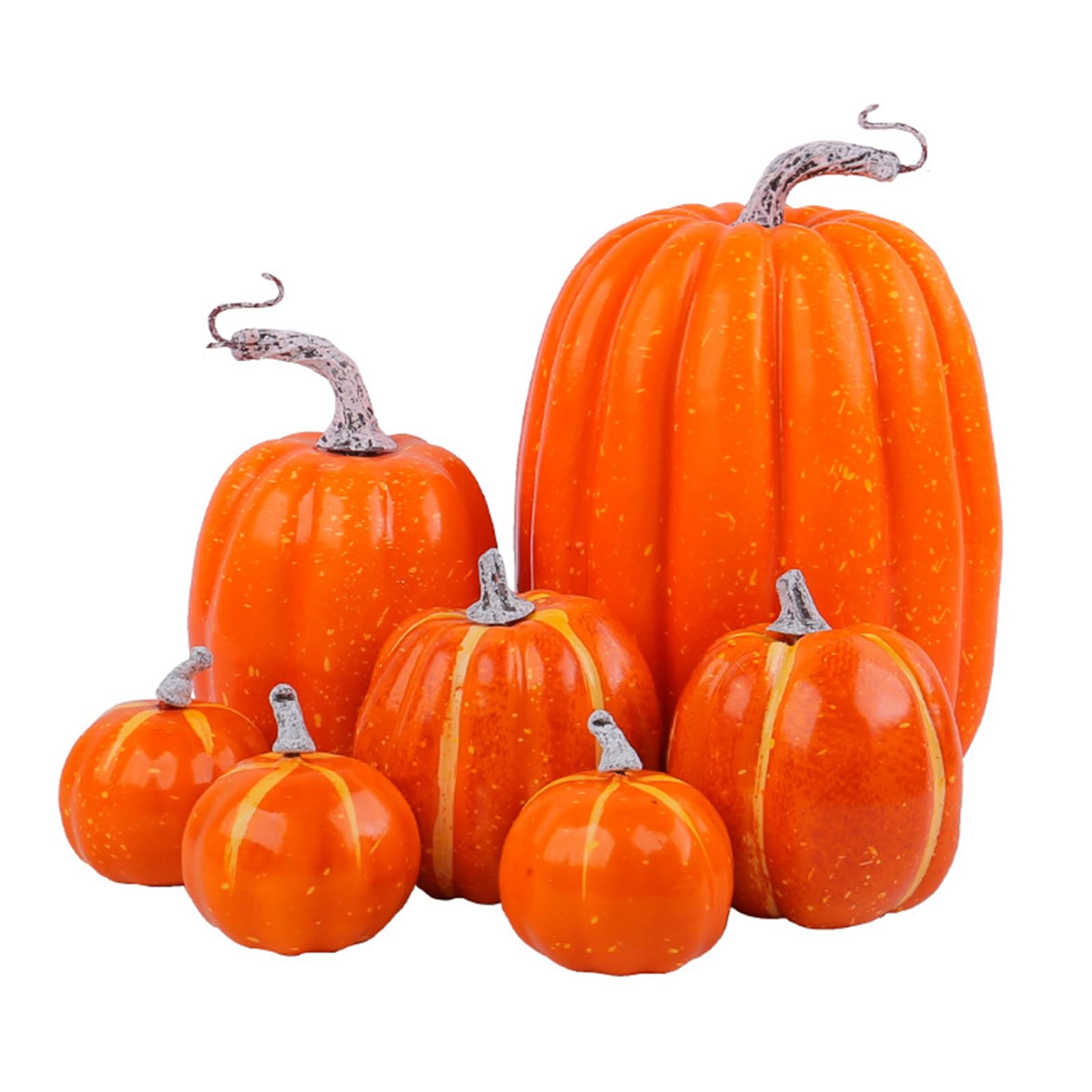 Buxuaaaa Pumpkins Figurine Art Statue Thanksgiving Fall Harvests Decoration for Farmhouse Wedding Birthday Party Decoration Pumpkins Ornament