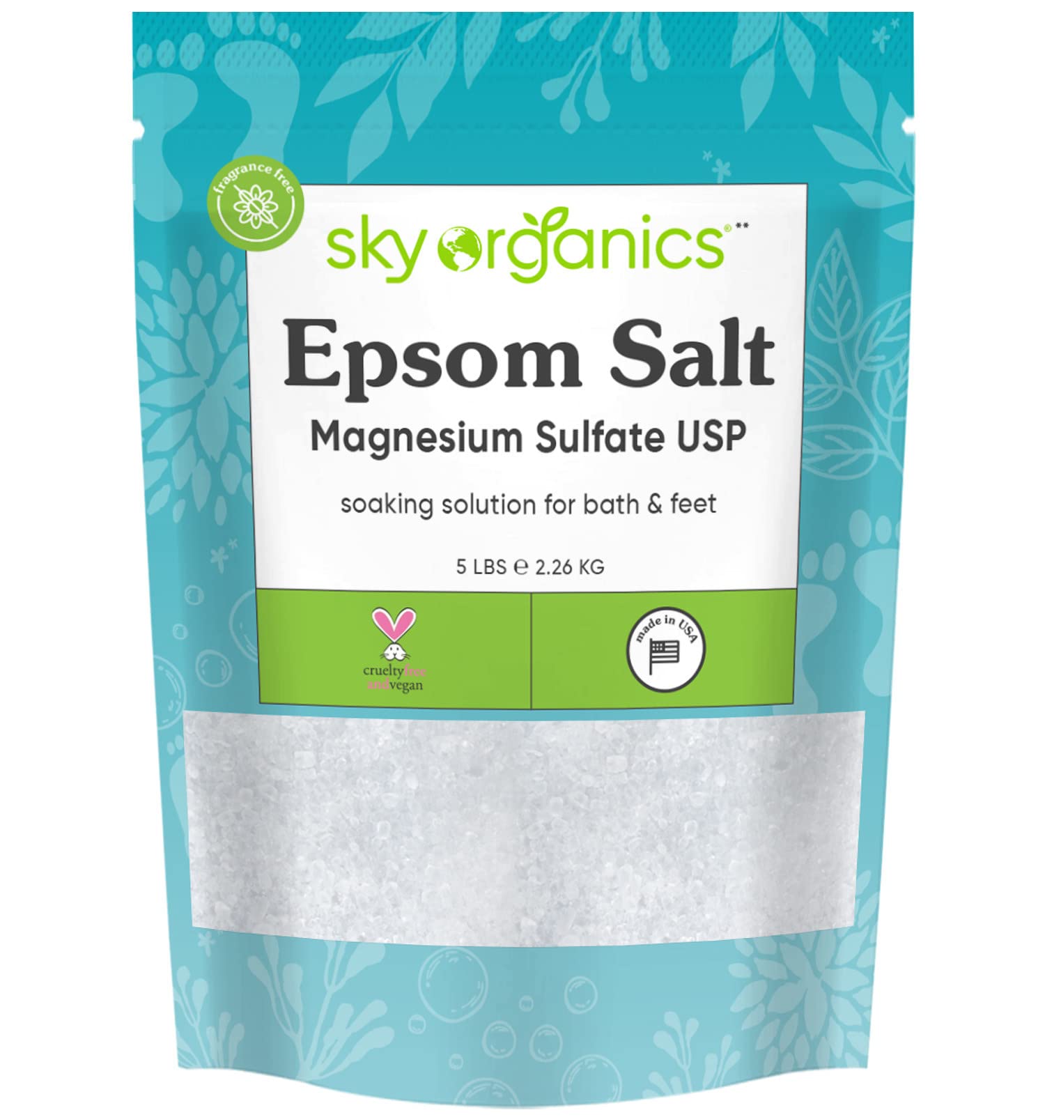 Sky Organics Sól gorzka dla ciała do namaczania, uspokajania i odświeżania, 15 g