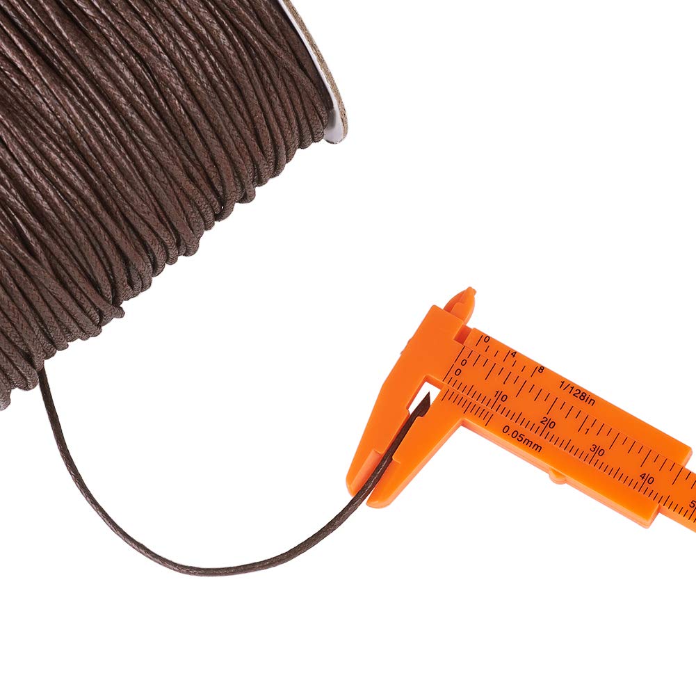 10st Verstelbare Ketting Wax Touw Koord String, 1,5 Mm Gewaxt Katoenen Koord voor Het Maken van Sieraden, Ketting Koord Zwart Gewaxt Katoenen Koord voor Het Maken van Kettingen en Armbanden(zwart