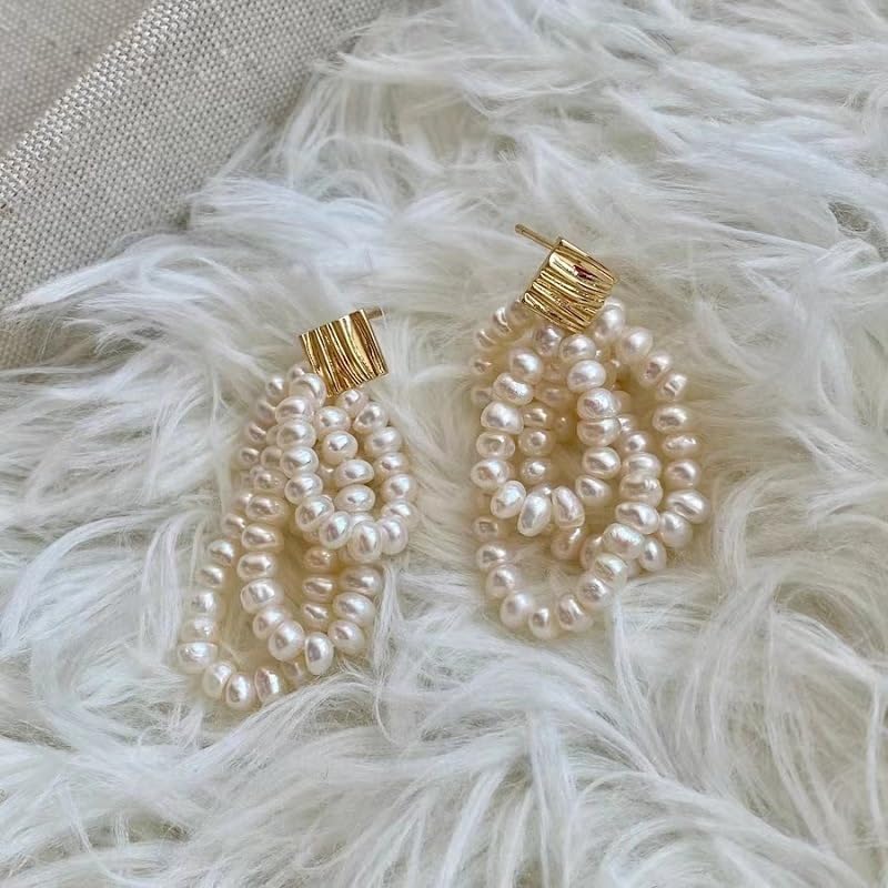 Pendientes de perlas naturales en plata S925 para conectar con tu esencia 2