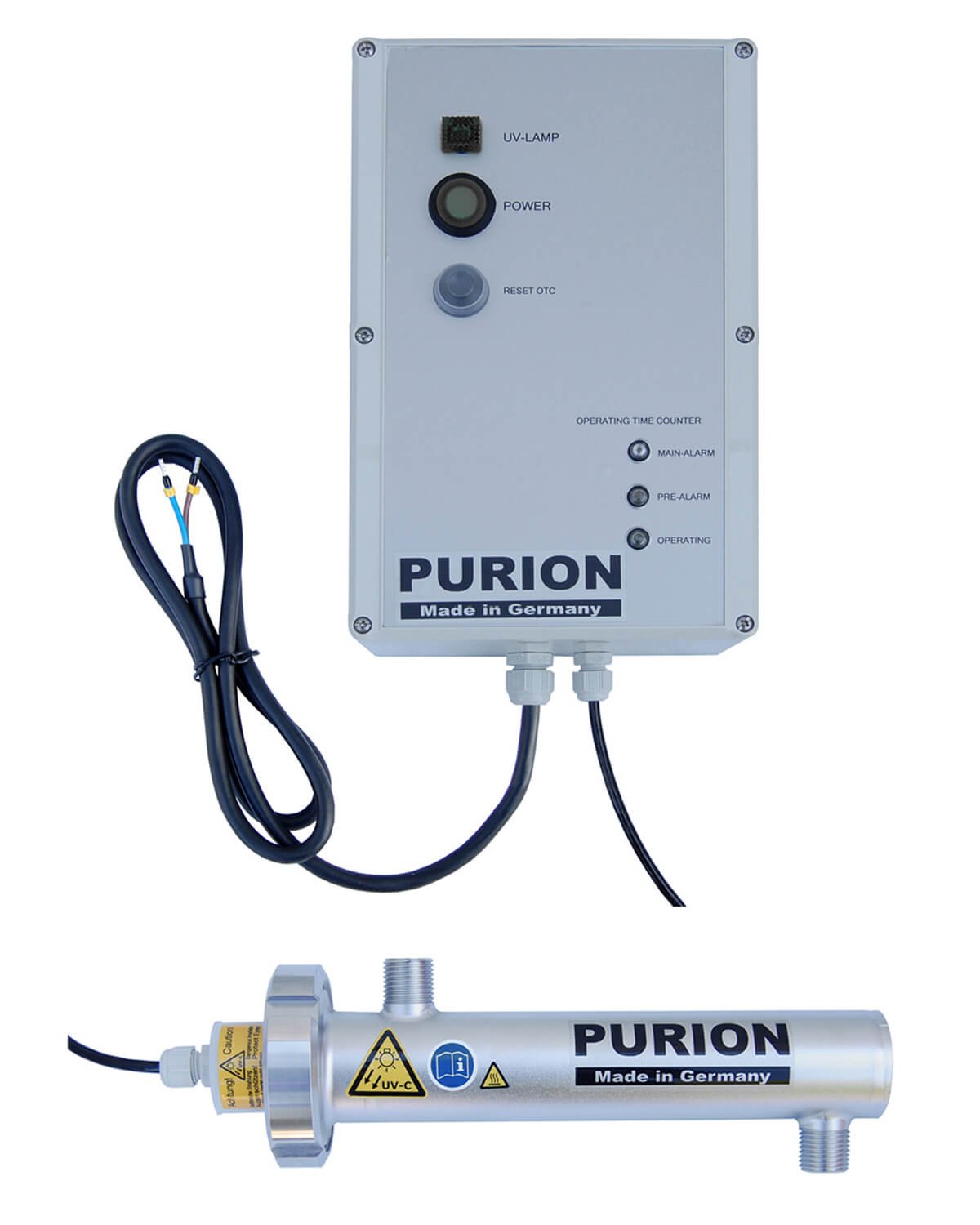 400 Eau potable propre avec système UVC jusqu'à 300 l/h pour une utilisation autonome avec surveillance de la durée de vie.