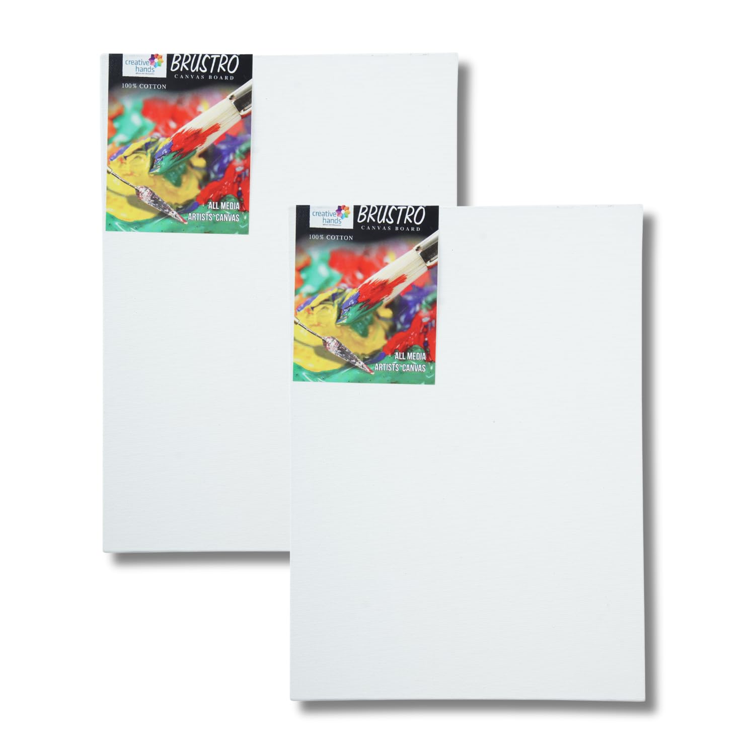 Brustro Artists (12 x 16 Inch) 100% Cotton Canvas Board, Medium Grain, 4 mm Thickness, Pack of 2, Suitable for Oil and Acrylic Paintings-image-12