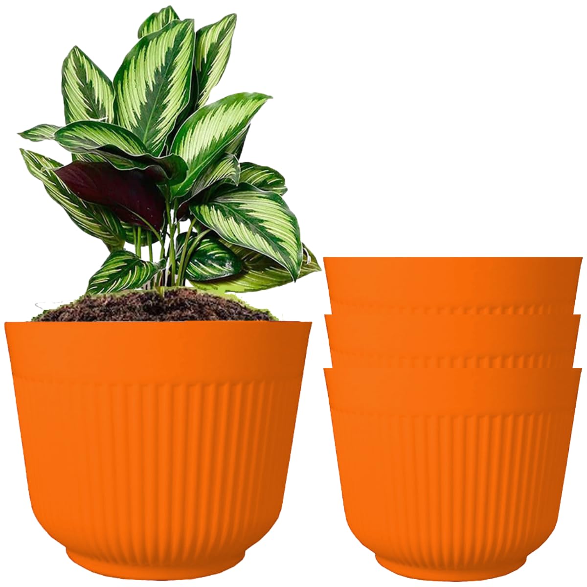 TECHBLAZE 12" Flower Pots - Pack of 8 -12 TECHBLAZE 12" Flower Pots - Pack of 8 -12