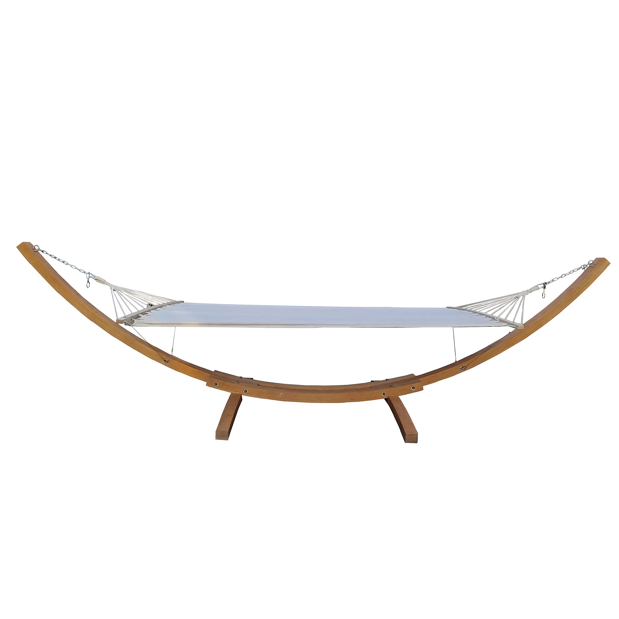 GOWE 1-Person Hammock with Stand Set for Outside & Inside, Indoor Outdoor Standalone, Plywood+Canvas