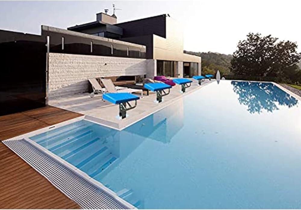 Tavola da immersione resistente per piscine interrate, piattaforma di salto in acciaio inossidabile con superficie in gomma antiscivolo, piattaforma adatta per competizioni
