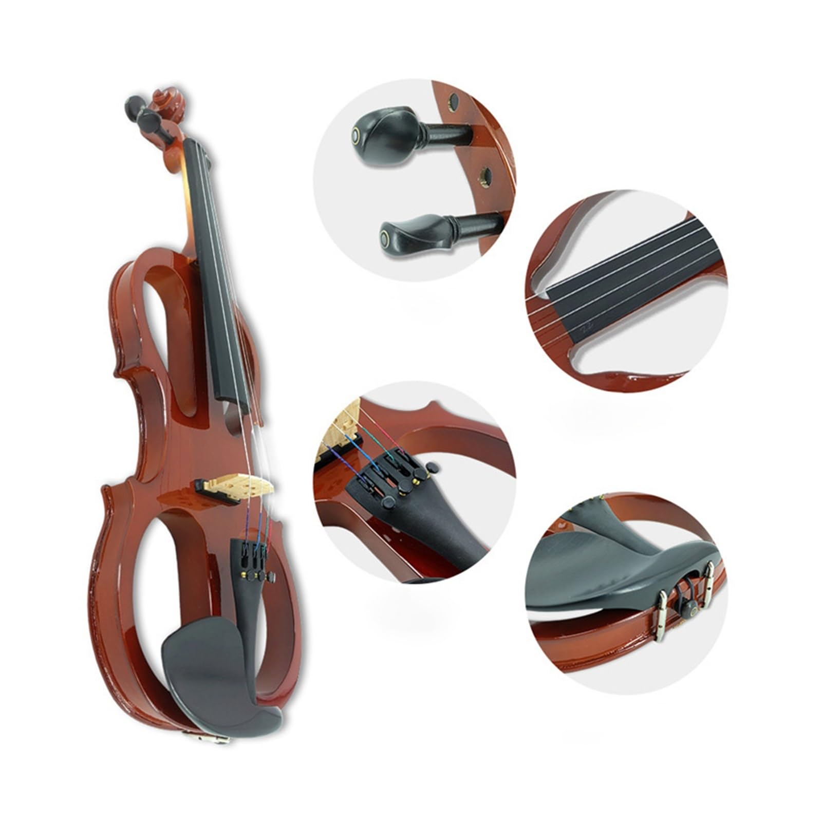 Violino Per Principianti Professionista Adulto Strumento A Corde In Legno Massello 4/4 Violino