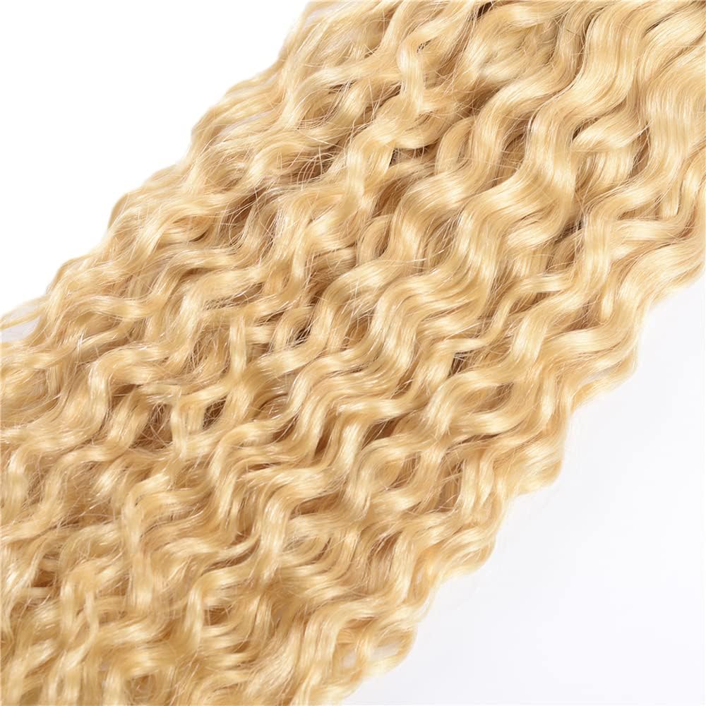 24 Inch 613 Blonde Water Wave Human Hair Blonde Bundles Human Hair Hair Bundles Weave Bundles Human Hair - Image 4