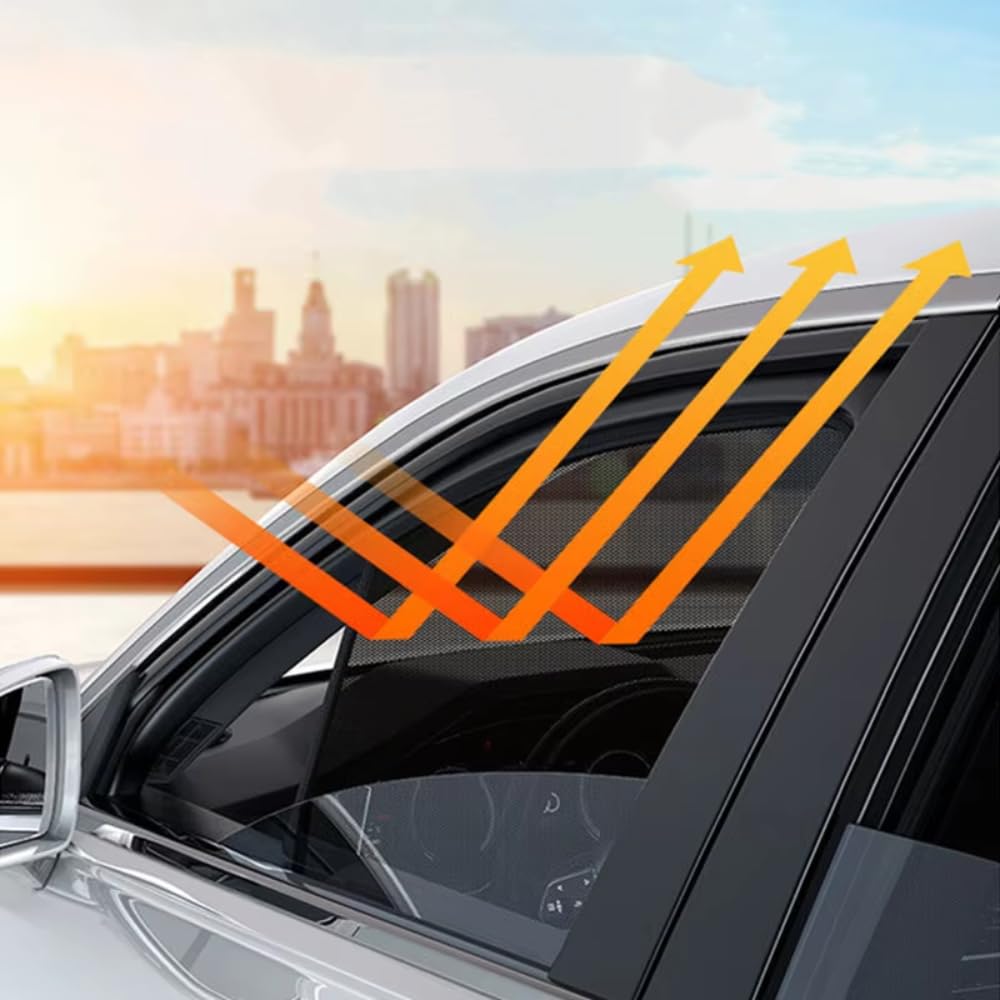 Auto Tendine Parasole Finestrini,per BMW X6 F16 2015-2019 Block Raggi UV Anti zanzara e Antipolvere Bambini Finestrini Auto Accessori,7PCS Whole Car