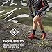 Feetures High Performance Max Cushion Classic Crew Sock for Women & Men - Moisture-Wicking Athletic Socks - Black, L (1 Pair)