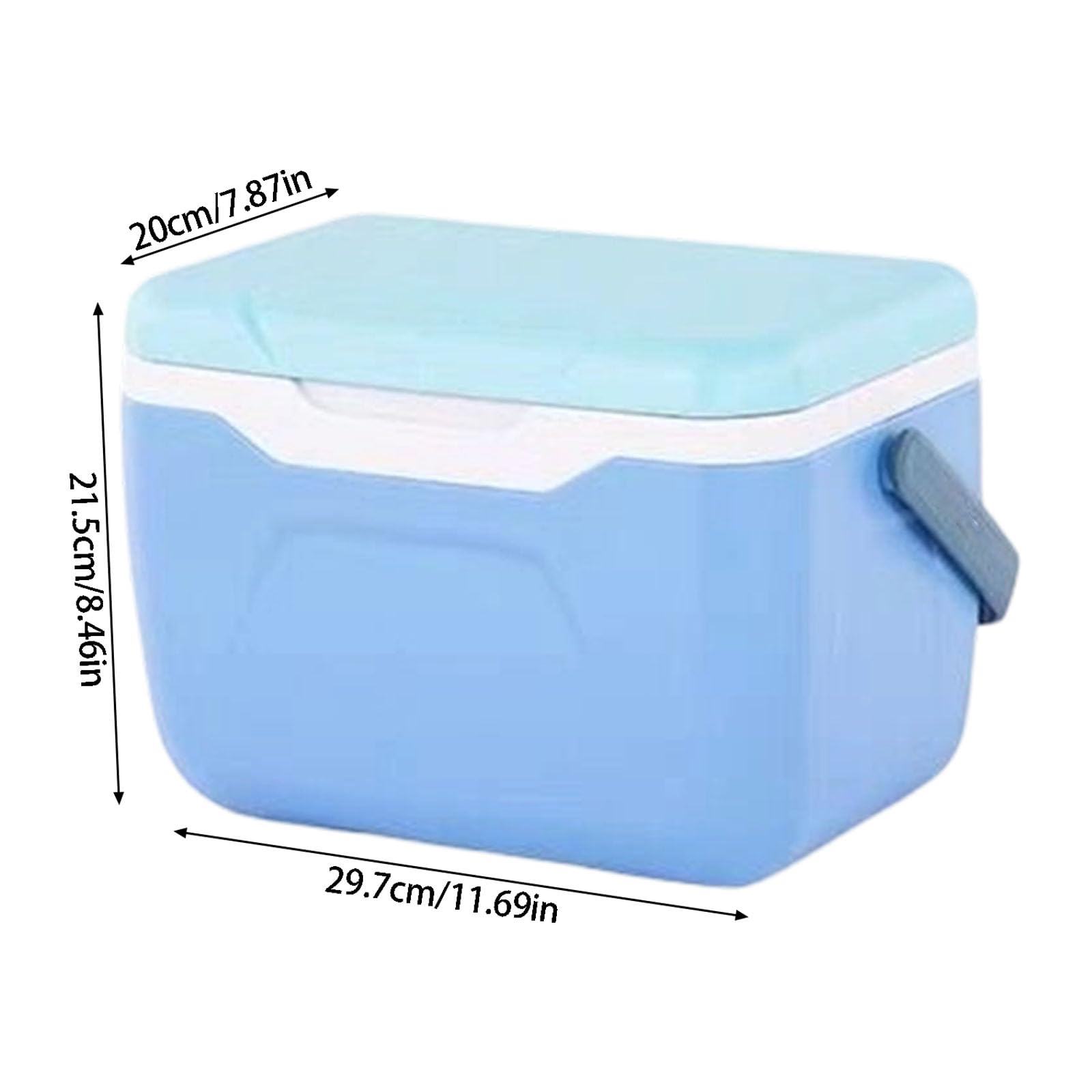 Tragbare isolierte Eistruhe zur Aufbewahrung von Lebensmitteln für Camping Picknicks Freien mit ergonomischem und auslaufsicherer Kühlschrankbox aus PP Konstruktion