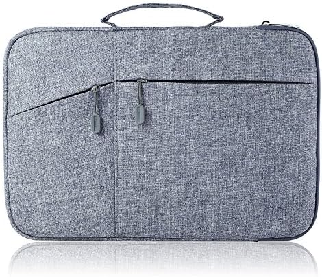 Megoo 12inch Sleeve Case for Microsoft Surface Pro 9/8/7/7 Plus/Surface Laptop Go 12.4"/Pro X/6/5/4/3 12.3", Slim Carry Case with Handle for 11-11.6-12 Tablet Chromebook Laptop(Gray)