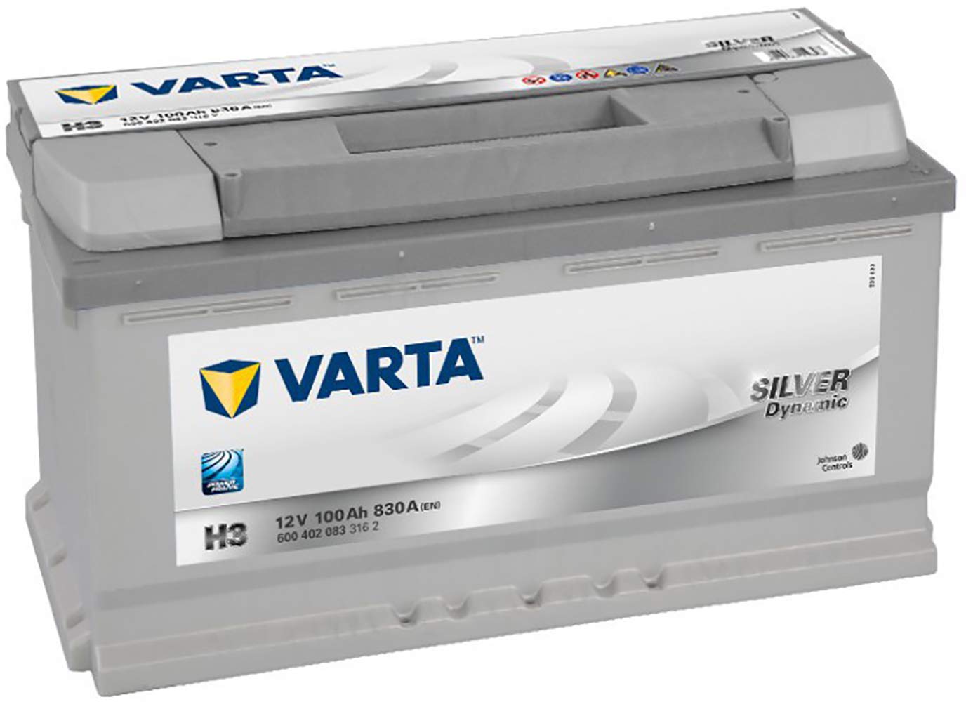 Varta Silver Dynamic H3 Batería de arranque, 6004020833162, 12V 100Ah 830A