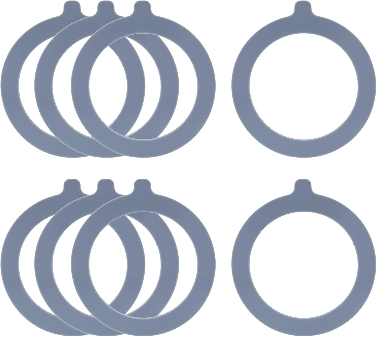 Curqia 8pcs Rubber Seals for Glass Jars Airtight Seals