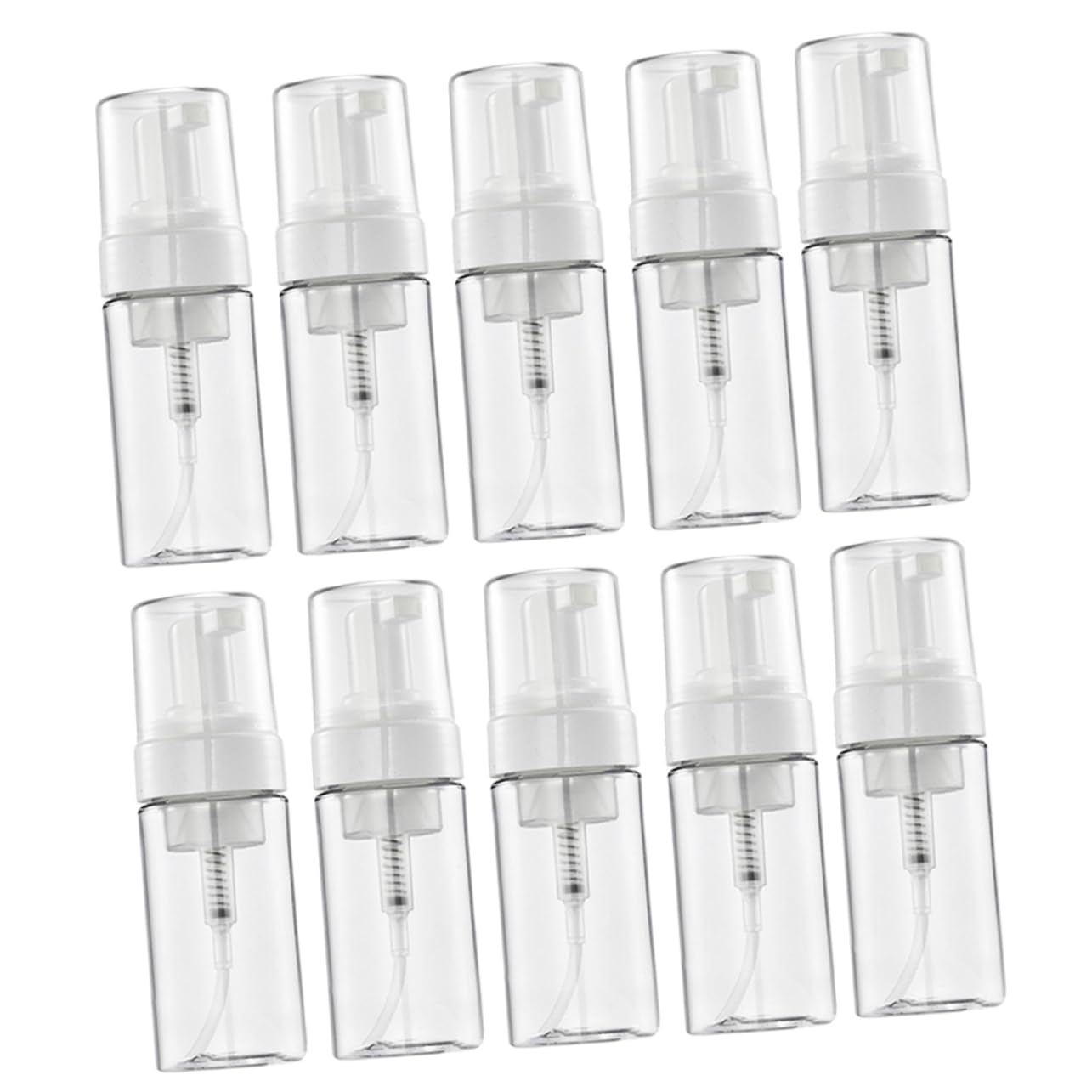 Anneome 10 Pezzi Contenitori Foamer 100ml in Plastica, Bottiglie da Viaggio Ricaricabili per Shampoo e Bagnoschiuma, Borsa Palestra