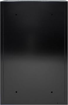 Electriduct 2U Wall Mount Rack Enclosure Network Cabinet Solid Door Black Powder Coated Steel with Lock