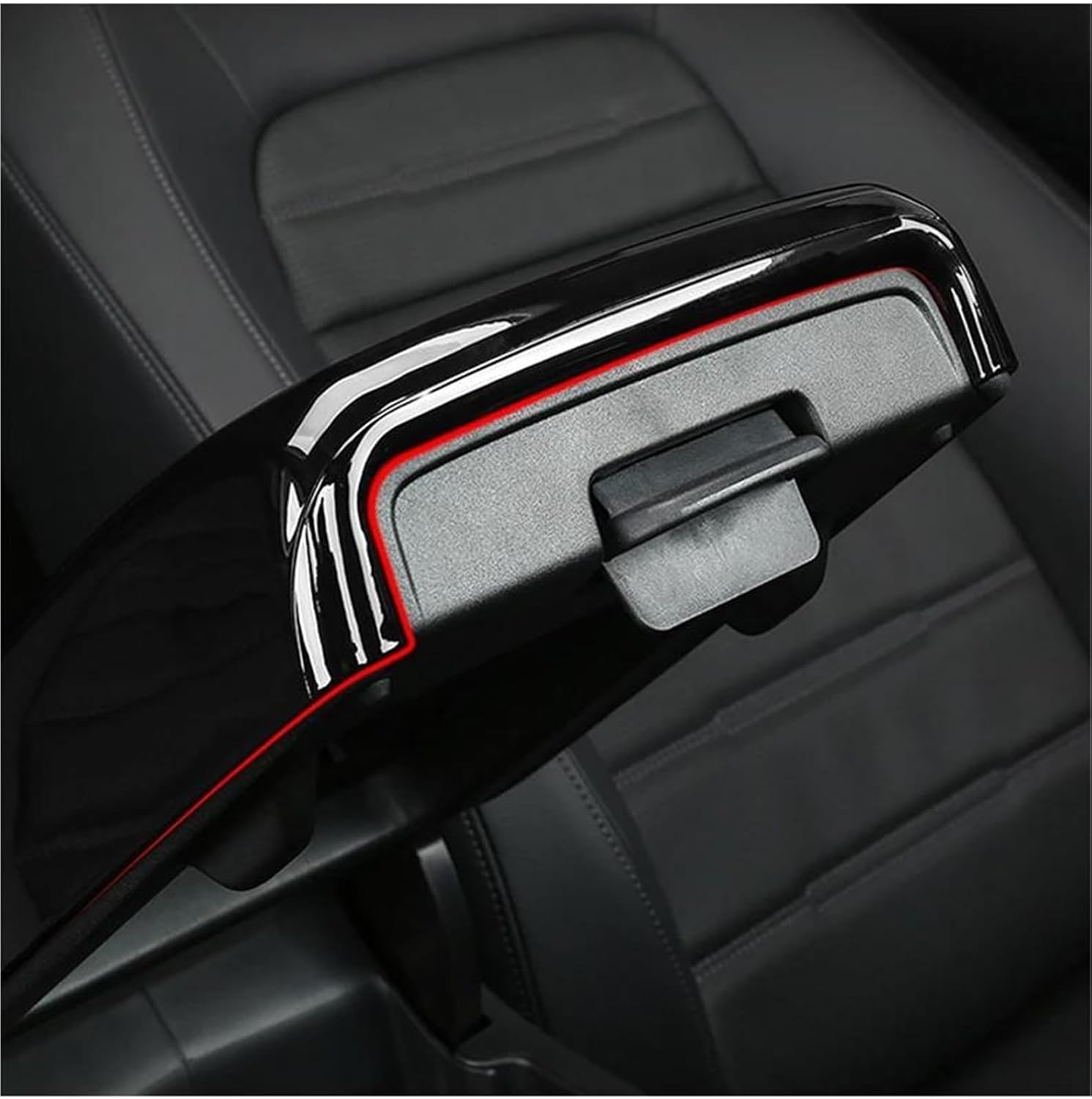 Armrest Box Protection Cover Compatible with CRV 6th Gen 2023 2024(Black)