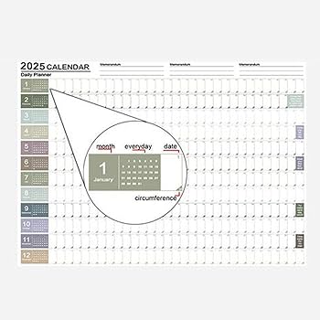 Amazon | 2025 年間カレンダー ポスター カレンダー