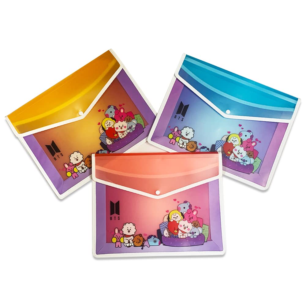 Wild Cat File Storage Bag A4size Document Storage (Anime Printed)| File Folder | Office File | School File | Document File | Paper File| Multicolor (1)