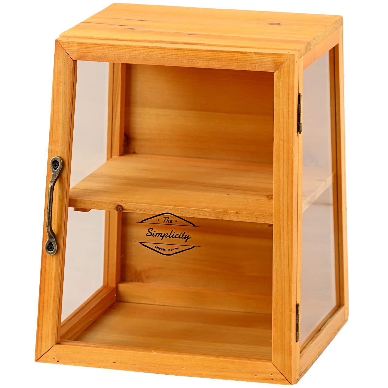 レトロ 木製ガラスケース 収納付き 40e3b060d9a161f41f0b3d734c3002