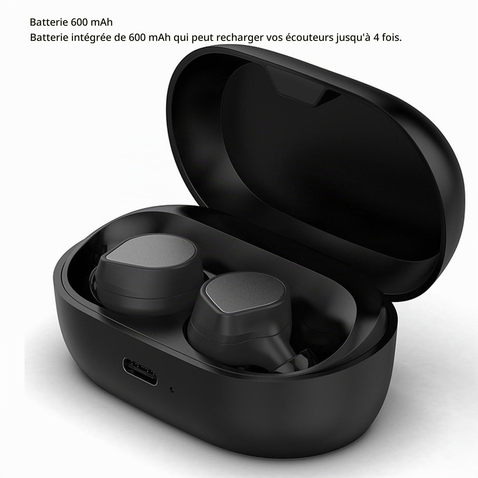 Étui de Chargement pour 7 Pro, pour 7 Active, Boîtier de Chargement pour écouteurs avec Indicateur, Batterie 600mAh