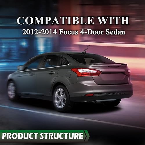 Miniatura 6 de GRAND ORANGE Luz trasera izquierda del lado del conductor luz de freno compatible con Ford Focus 4-Door Sedan 2012 2013 2014 DM5Z13405E