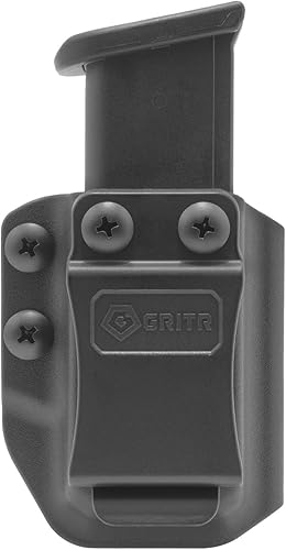GRITR Universal IWBOWB - Portador de pistola de transporte oculto para apilamiento doble de 0.354 in.40 y cargadores de pila única de 0.354 in.40.45