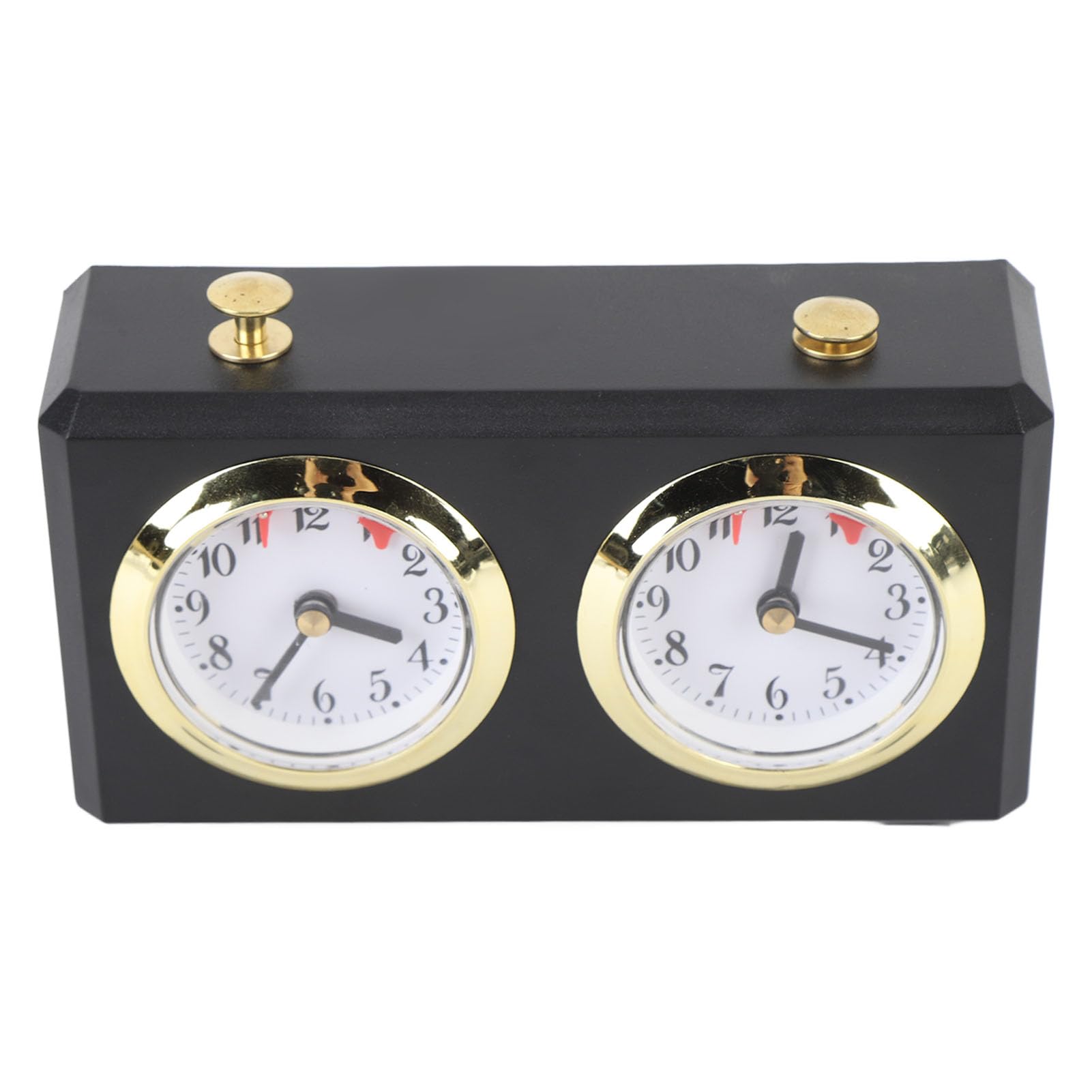 Tbest Orologio da Scacchi Meccanico Orologio da Scacchi Analogico Vintage Grandi Quadranti Meccanismo di Carica Competizioni Weiqi
