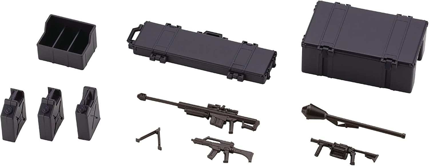 Kotobukiya Hexa Gear Block: Army Container Set (Night Stalkers Version) 1:24 Scale Plastic Model Kit, Multicolor