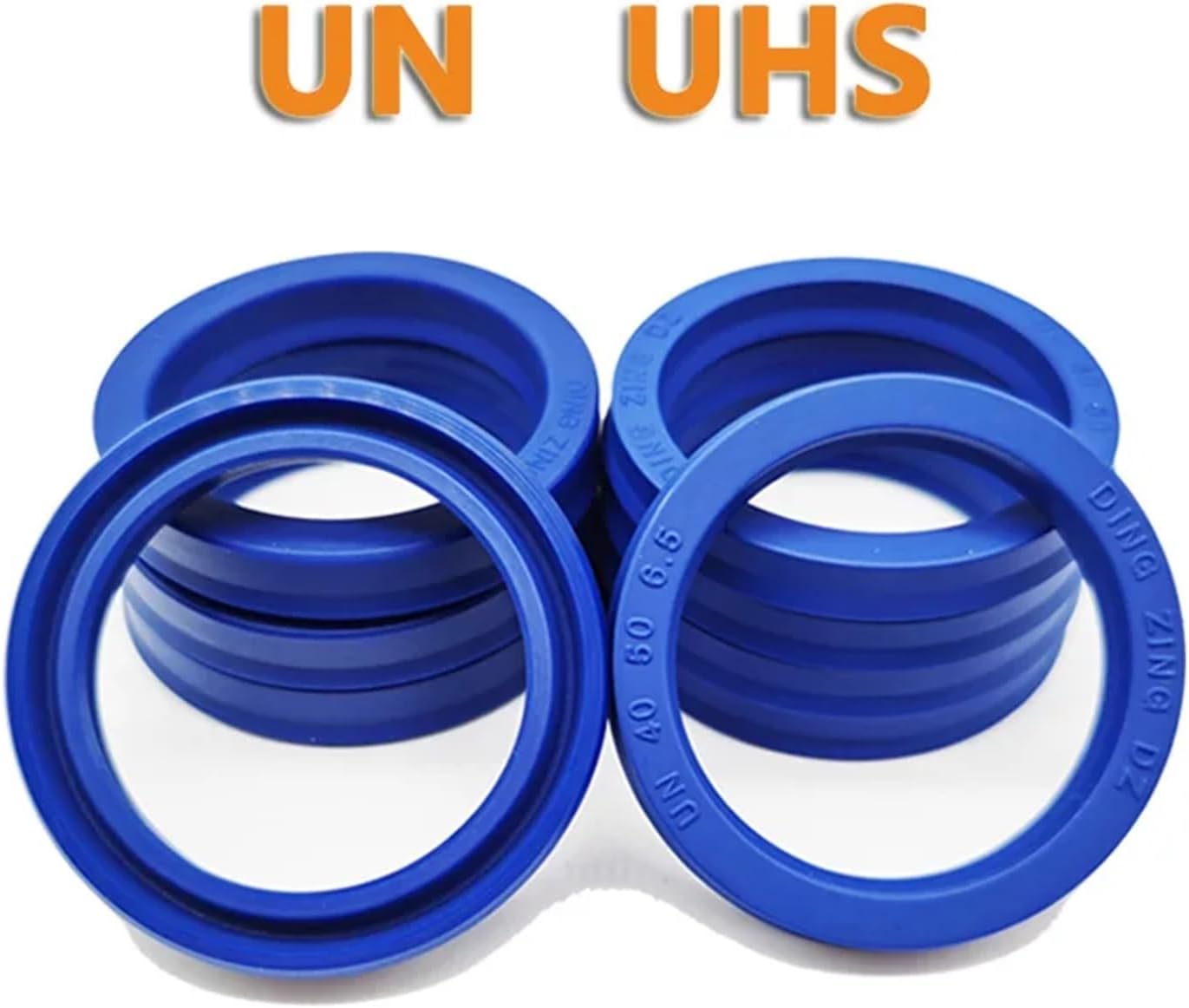 5Pcs UN/UHS/UNS Oil Seal Hydraulic Sealing Ring U Type Y Type Cylinder Hydraulic Rod Shaft Piston Seal Rubber Ring(UHS 71x80x6 (5Pcs))