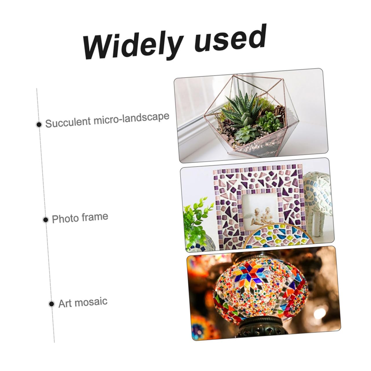 Piezas de Cerámica para Mosaicos Diy, Bolsa de 500g, Irregulares