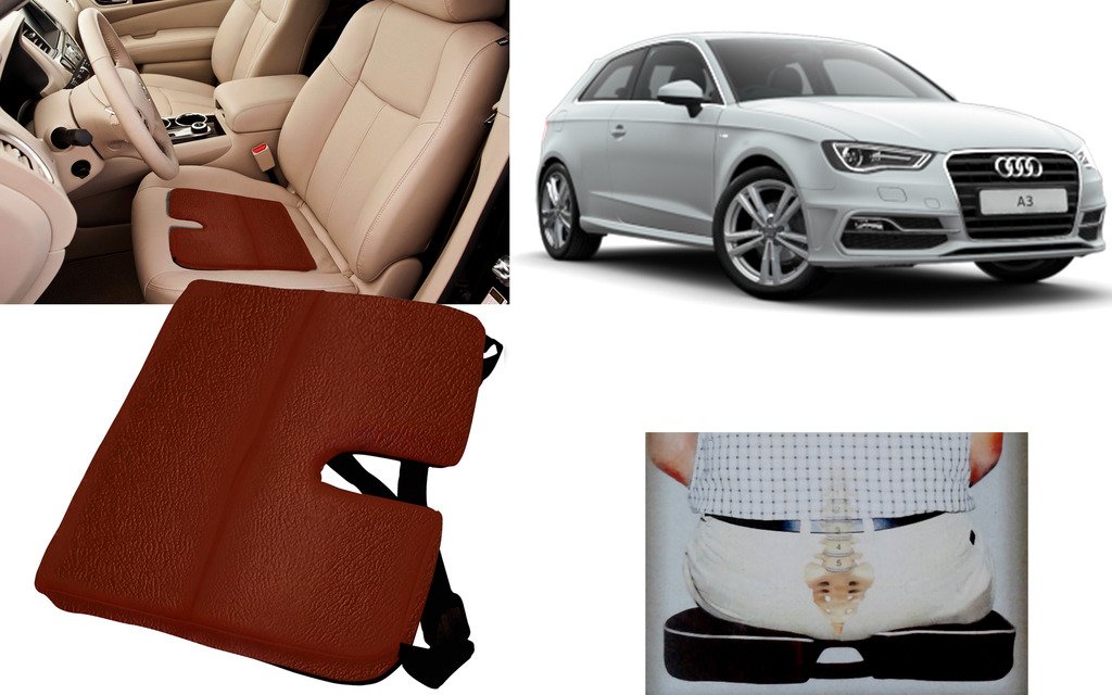 Auto Pearl Car Seat Rest Cushion Cola Compatible with- A3