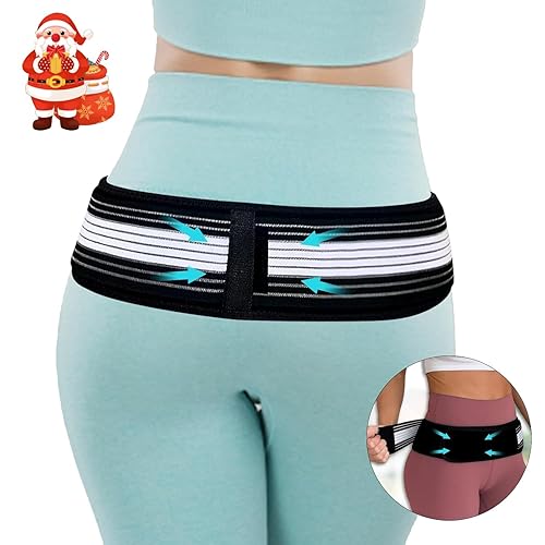 Sacroiliac SI - Cinturón de cadera para articulaciones, soporte de cadera para mujeres y hombres, soporte de ciática delgado y ligero, envoltura de