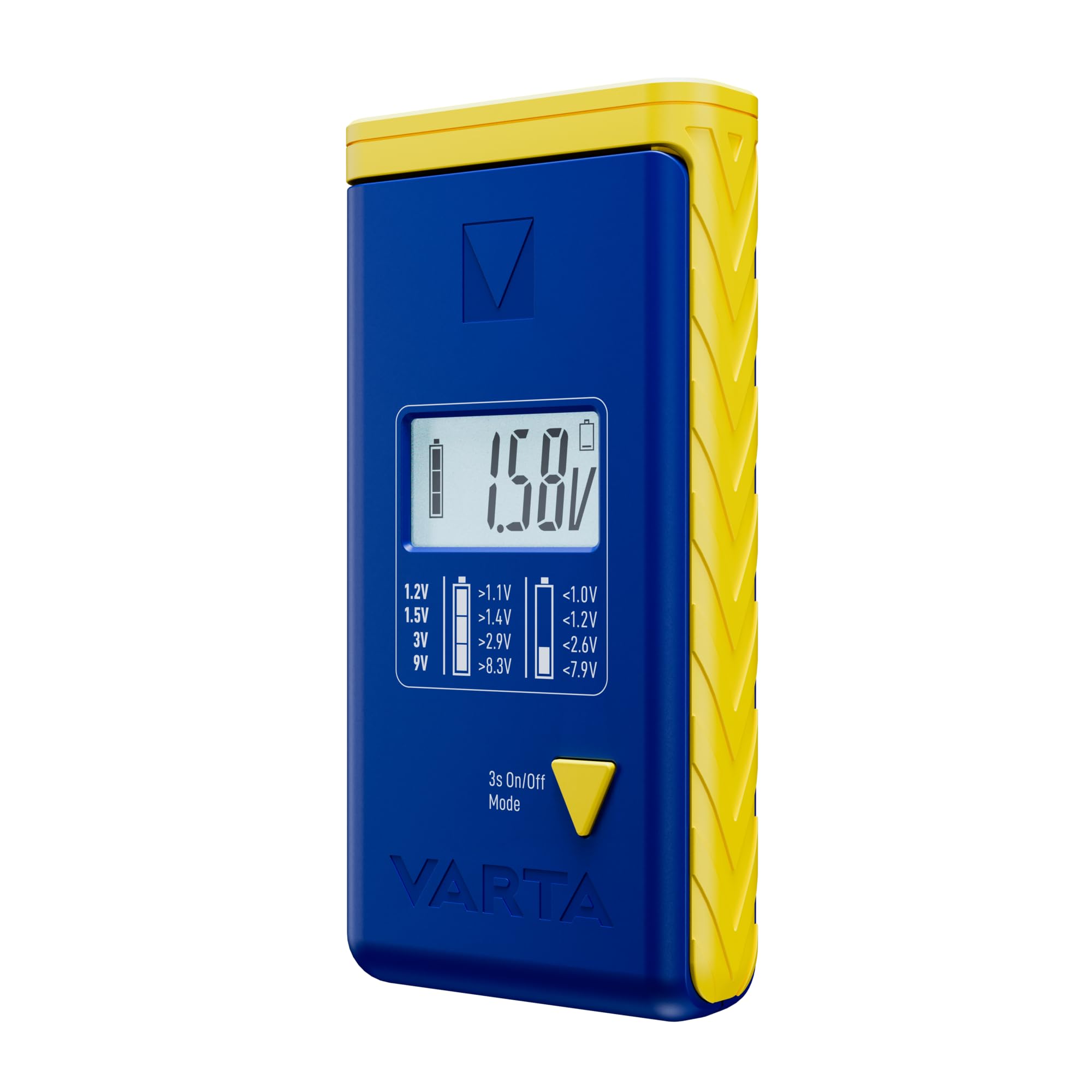 VARTA LCD-Batterietester für Batterien, Akkus und Knopfzellen inkl. 2x V13GA (LR44)
