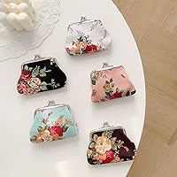 4 Portamonete Piccoli In Tela Con Cerniera - Mini Borsellini Per Donna E Bambini, Multicolore, 9.5x9.5 Cm - Foto 7