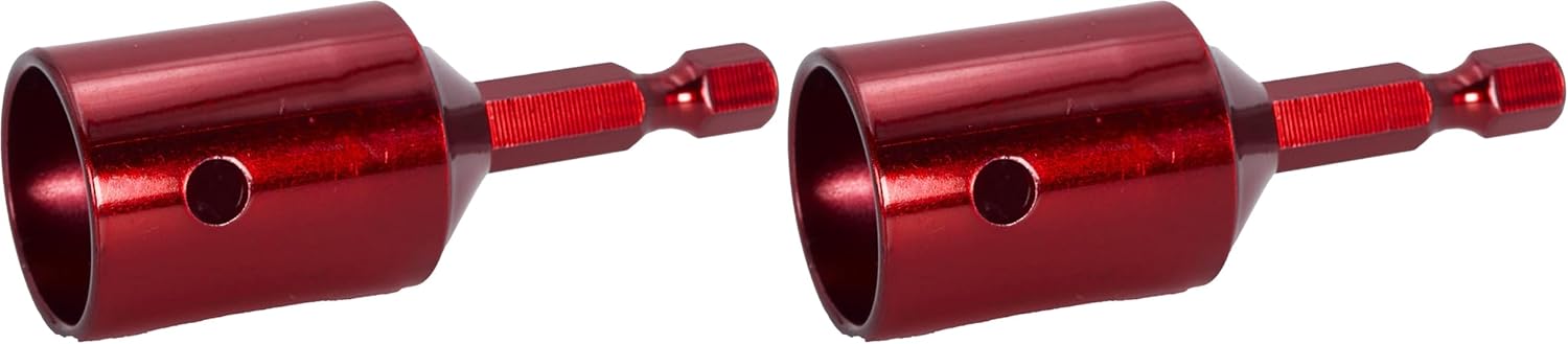 CONFAST 3/8" Threaded Rod Anchor Set Tool for Wood/Steel - Red (Pack of 2)