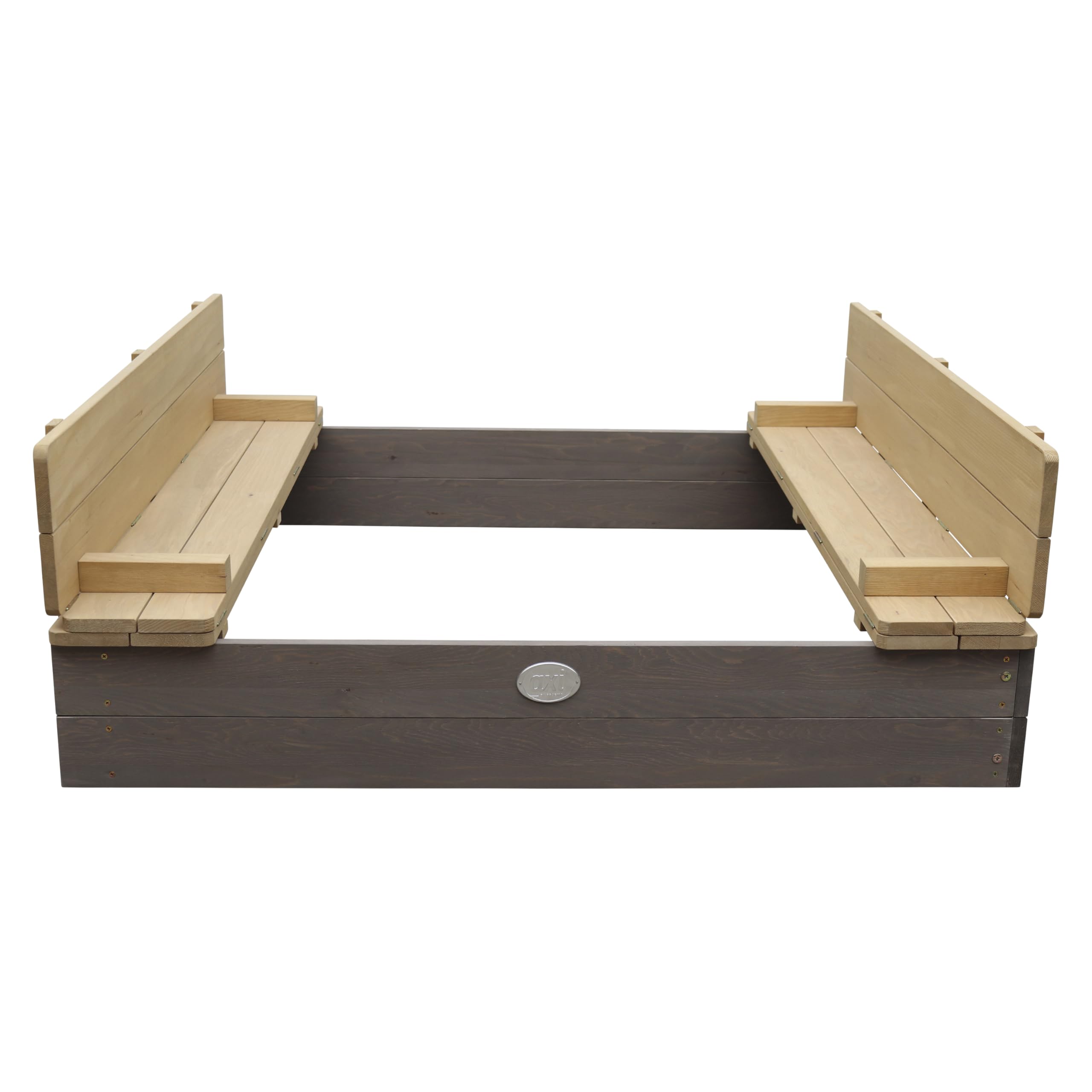 AXI Kelly arenero de madera con banco y recipientes de agua | Arenero para niños en Gris claro y marrón | 180 x 115 cm | Leroy Merlin AXI Kelly arenero de madera con banco y recipientes de agua | Arenero para niños en Gris claro y marrón | 180 x 115 cm | Leroy Merlin