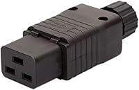 Vista 2 de Paquete de 2 adaptadores de corriente IEC 320 C19, conector C19 enchufe hembra IEC C19, IEC 320 C19 hembra DIY adaptador de conector de alimentación