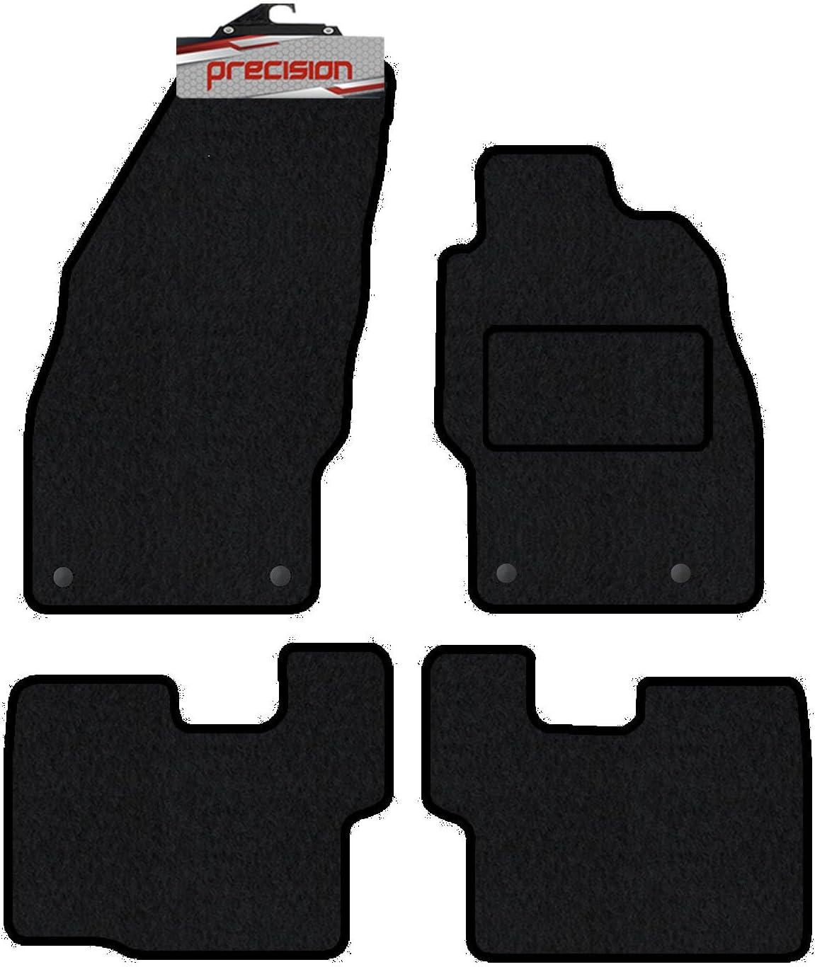 Genuine OE Vauxhall Corsa D/E Tailored Black Velour Front/Rear Carpet