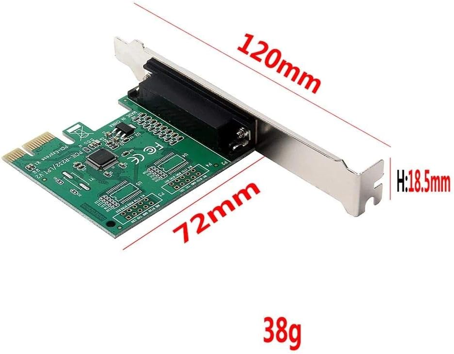 GOLDEN BLUE PCI-E Parallel Port Expansion Card PCI Express to LPT Port Converter Adapter for Tax Printer POS
